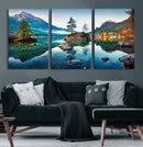 Crystal Clear Lake Wall Art | Mountains Wall Art Canvas | 3 by MyGreatCanvas | Canvas Wall Art Prints | Photo Prints & Wall Decor