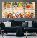 Kitchen Spice on the Table Wall Art, Kitchen Spice Wall Art by MyGreatCanvas | Canvas Wall Art Prints | Photo Prints & Wall Decor