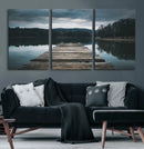 Wooden Bridge Near Lake Wall Art Canvas Print by MyGreatCanvas | Canvas Wall Art Prints | Photo Prints & Wall Decor