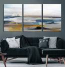 Abstract Landscape Wall Art Canvas | 3 Panel Modern Blue, by MyGreatCanvas | Canvas Wall Art Prints | Photo Prints & Wall Decor