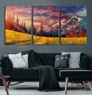 Mountain and Daylight Red Sunset Wall Art Canvas Print by MyGreatCanvas | Canvas Wall Art Prints | Photo Prints & Wall Decor