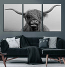 Texas Cow Wall Art Canvas, Texas Longhorn Cattle Canvas by MyGreatCanvas | Canvas Wall Art Prints | Photo Prints & Wall Decor