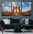 Brooklyn Bridge Manhattan Wall Art Canvas Print by MyGreatCanvas | Canvas Wall Art Prints | Photo Prints & Wall Decor