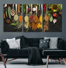 Kitchen Spice Wall Art Canvas Print