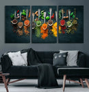 Colorful Spices Canvas Wall Art – Vibrant Kitchen Decor by MyGreatCanvas | Canvas Wall Art Prints | Photo Prints & Wall Decor