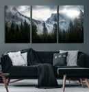 Yosemite National Park El Capitan Foggy Mountain Wall Art | by MyGreatCanvas | Canvas Wall Art Prints | Photo Prints & Wall Decor