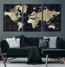 World Map Canvas Print – Detailed Map of the World Wall Art by MyGreatCanvas | Canvas Wall Art Prints | Photo Prints & Wall Decor