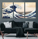 Wall Art Kanagawa Canvas Artwork Abstract Print