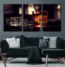 Whiskey and Cigar Canvas – Luxurious Wall Art for Home or