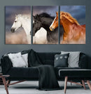 Animal Wall Art Three Horses Farmhouse Art Canvas, Framed by MyGreatCanvas | Canvas Wall Art Prints | Photo Prints & Wall Decor
