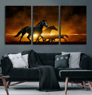 Horse Wall Art Canvas Print, Multi Panel Animal Canvas Print