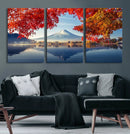 Mount Fuji Canvas Wall Art Japan Autumn Mountain Canvas