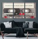 Music Cassette Iconic Wall Art Canvas Print by MyGreatCanvas | Canvas Wall Art Prints | Photo Prints & Wall Decor