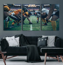 American Football Playing Wall Art Canvas Print by MyGreatCanvas | Canvas Wall Art Prints | Photo Prints & Wall Decor