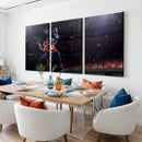 American Football Wall Art Canvas Print, Stadium Sport Wall