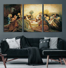 Last Supper Wall Art Canvas Print, Framed Jesus Painting Art