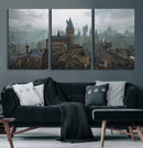 Disney Castle Wall Art Canvas Print, Living Kids Home Room