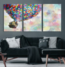 Up Pixar Poster, Look Up Pixar Wall Art, Up Pixar Canvas,