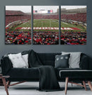 Wisconsin Badgers Team Print Canvas - Madison Camp Randall