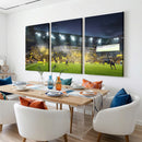 Columbus Crew Stadium Match Triple Canvas Wall Art - Dynamic