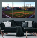 Colorado Rockies Coors Field Wall Art Canvas Print - MLB