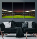 Yankee Stadium Night Game Triple Canvas, Yankee Stadium