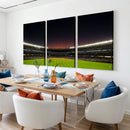 Yankee Stadium Night Game Triple Canvas, Yankee Stadium