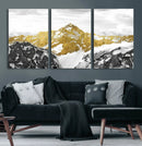 Gold Abstract Mountains Wall Art Print on Canvas, Nature by MyGreatCanvas | Canvas Wall Art Prints | Photo Prints & Wall Decor