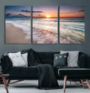 Sunset Beach Wall Art – Soothing Coastal Landscape, Ready to by MyGreatCanvas | Canvas Wall Art Prints | Photo Prints & Wall Decor