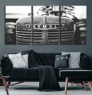 Vintage Farmall Tractor Wall Art Canvas Print, Rustic