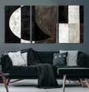 Abstract Modern Wabi Sabi Wall Art Canvas Print Set –