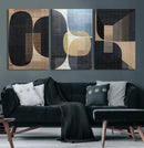 Minimalist Wabi Sabi Abstract Geometric Wall Art Canvas