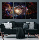 Nebula and Galaxies in Space Wall Art Canvas Print, Spiral