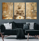 Buddha Wall Art Canvas Print, Buddha Meditation Room Decor,
