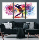 Colorful Golfer Swing Wall Art Canvas Print - Ready to Hang, by MyGreatCanvas | Canvas Wall Art Prints | Photo Prints & Wall Decor