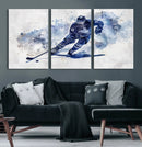 Hockey Player Wall Art Canvas Print - Sports-Inspired