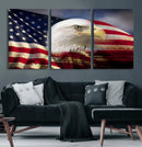 American Flag Eagle Symbol Wall Art, American Flag Eagle by MyGreatCanvas | Canvas Wall Art Prints | Photo Prints & Wall Decor