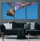 Carl Fredricksen, Up Movie Wall Art, Balloons Wall Art, Air