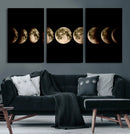 Phases of the Moon Wall Art | Canvas Print for Modern Wall by MyGreatCanvas | Canvas Wall Art Prints | Photo Prints & Wall Decor