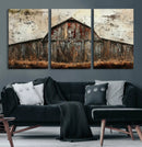 Rustic Barn Wall Art | Farmhouse Wall Decor Canvas Print |