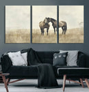 Chines Style Grunge Horses Wall Art Canvas Print by MyGreatCanvas | Canvas Wall Art Prints | Photo Prints & Wall Decor