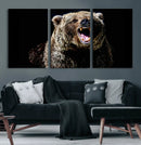Grizzly Bear Canvas Print | Wildlife Wall Art for Cabin by MyGreatCanvas | Canvas Wall Art Prints | Photo Prints & Wall Decor