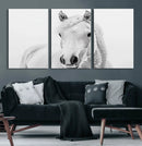 Majestic White Horse Wall Art | Ready to Hang and Framed |