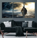 Jesus Walking Water Wall Art – Inspirational Christian