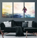 Watercolor Jesus Walking on Water Canvas Print, Christian by MyGreatCanvas | Canvas Wall Art Prints | Photo Prints & Wall Decor