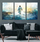Watercolor Jesus Walking on Water Canvas Print, Christian by MyGreatCanvas | Canvas Wall Art Prints | Photo Prints & Wall Decor