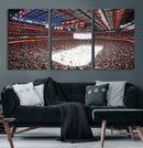 Barton Malow Little Caesars Arena Detroit Wall Art Canvas
