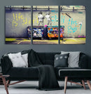 Banksy Life is Short Wall Art - Iconic Graffiti Art on by MyGreatCanvas | Canvas Wall Art Prints | Photo Prints & Wall Decor