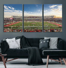 Framed Houston Cougars Football Team Print - Houston TDECU by MyGreatCanvas | Canvas Wall Art Prints | Photo Prints & Wall Decor