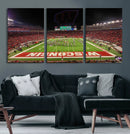 Wisconsin Badgers Football Team Print Canvas- Madison Camp